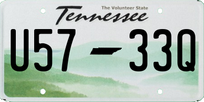 TN license plate U5733Q