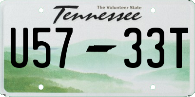 TN license plate U5733T