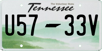TN license plate U5733V