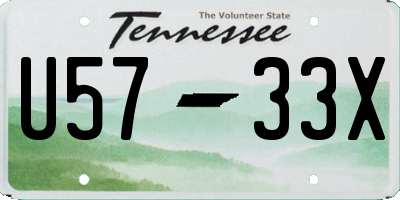 TN license plate U5733X