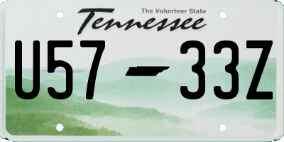 TN license plate U5733Z