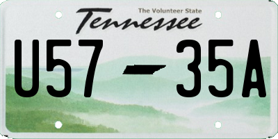 TN license plate U5735A