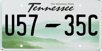 TN license plate U5735C