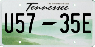 TN license plate U5735E