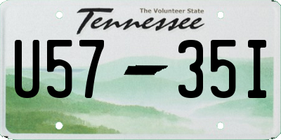 TN license plate U5735I
