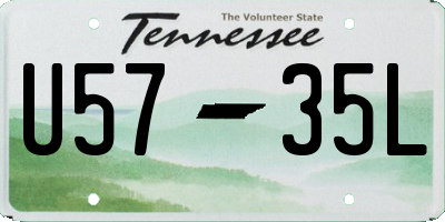 TN license plate U5735L
