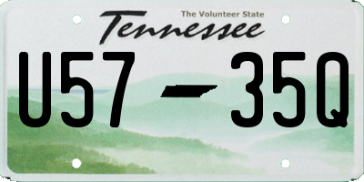 TN license plate U5735Q