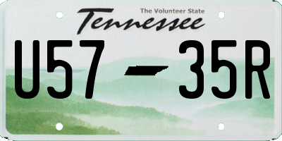 TN license plate U5735R