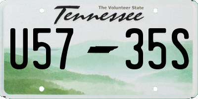 TN license plate U5735S