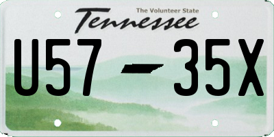 TN license plate U5735X