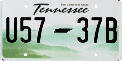 TN license plate U5737B