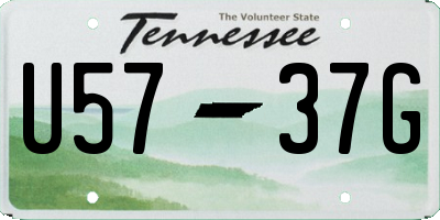 TN license plate U5737G