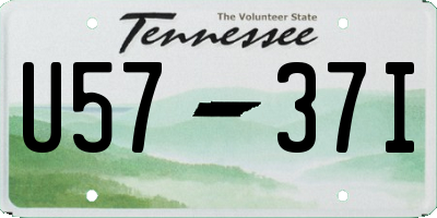 TN license plate U5737I