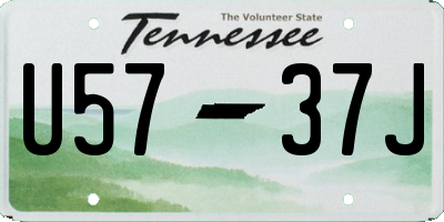 TN license plate U5737J