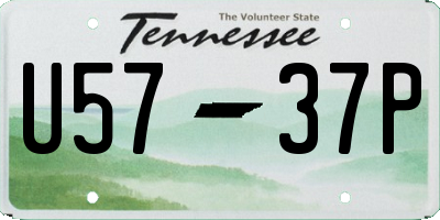 TN license plate U5737P