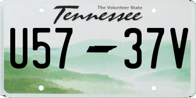 TN license plate U5737V