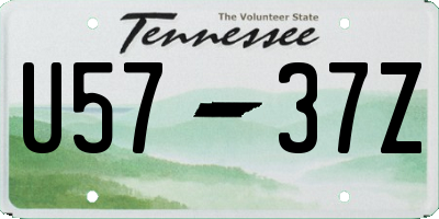 TN license plate U5737Z