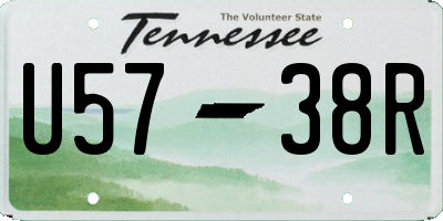 TN license plate U5738R
