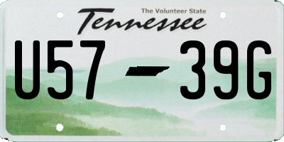 TN license plate U5739G