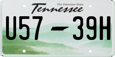 TN license plate U5739H
