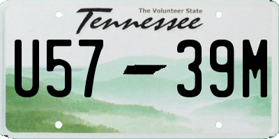 TN license plate U5739M