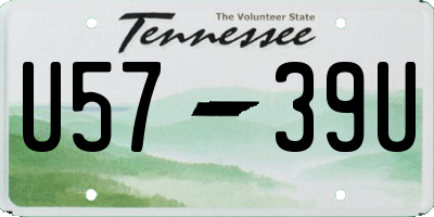TN license plate U5739U