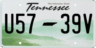 TN license plate U5739V