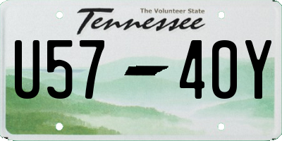 TN license plate U5740Y