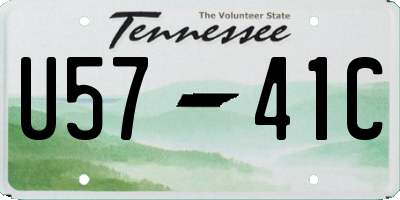 TN license plate U5741C