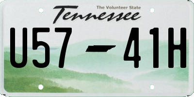 TN license plate U5741H