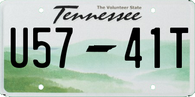 TN license plate U5741T