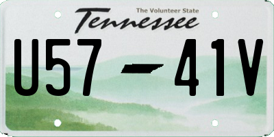 TN license plate U5741V