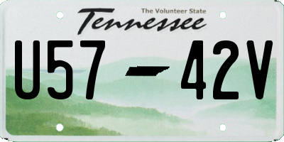 TN license plate U5742V