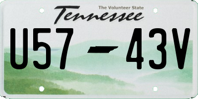 TN license plate U5743V
