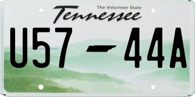 TN license plate U5744A