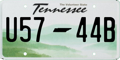 TN license plate U5744B