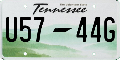 TN license plate U5744G