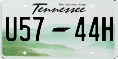 TN license plate U5744H