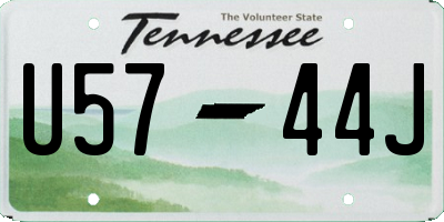 TN license plate U5744J