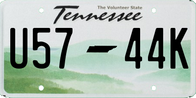 TN license plate U5744K