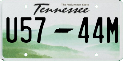 TN license plate U5744M