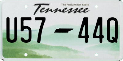 TN license plate U5744Q