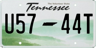 TN license plate U5744T