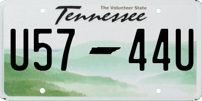 TN license plate U5744U