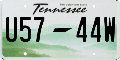 TN license plate U5744W