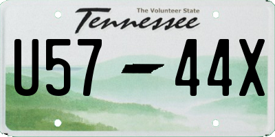 TN license plate U5744X