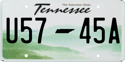 TN license plate U5745A