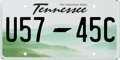 TN license plate U5745C