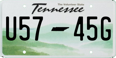 TN license plate U5745G