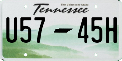 TN license plate U5745H
